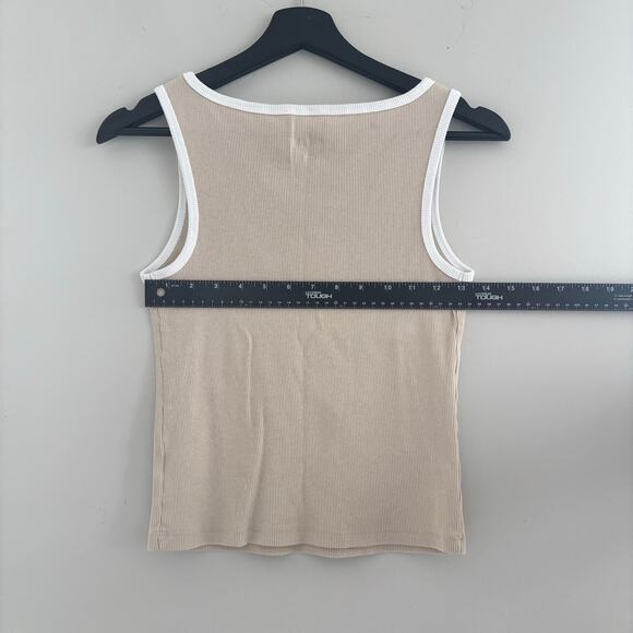 Wild Fable "Cool It Cowboy" Ribbed Tank Top Scoop Neck Size Medium - Picture 5 of 6